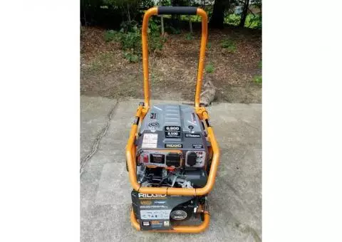 NEW Rigid 6,800 Watt Portable Generator